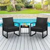 Yaheetech Gartengarnitur Polyrattan Sitzgruppe 3-teilig Produktbild-Vorschau 3