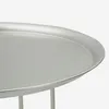 Mauro Ferretti Beistelltisch, Ø 40 x 76 cm, silberfarben Produktbild-Vorschau 13