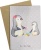 Mr. & Mrs. Panda Grußkarte Sozialpädagogin Herz - Grau Produktbild-Vorschau 1