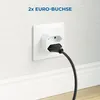 deleyCON 2 Stück Mehrfachstecker Mehrfachsteckdose Indoor Produktbild-Vorschau 2