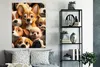 MuchoWow® Poster Hunde - Tiere - Braun - Schwarz - Muster - Produktbild-Vorschau 4