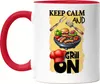Keep Calm and Grill On BBQ Grillen lustiges Grill Humor Produktbild-Vorschau 1