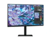 A computer monitor on a stand, displaying a colorful abstract image and software interface. Produktbild-Vorschau