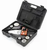 A black plastic case containing a polyfusion welding tool and various accessories, presented against a white background. Produktbild-Vorschau