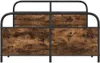 vidaXL Metallbett ohne Matratze Räuchereiche 137x190 cm Produktbild-Vorschau 5