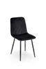 Gesteppter Stuhl K525 schwarz, Metallbeine, für Esszimmer, Produktbild-Vorschau 12