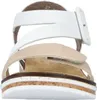 Rieker Damen Keil-Sandaletten Weiß/Beige Voir les images du produit 11