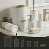 6-Teiliges Badezimmer-Set: Spenderbecher, Abfallkorb, Produktbild-Vorschau 2