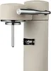 A close-up studio shot of a sand-colored Aarke water carbonator with a silver lever. Produktbild-Vorschau