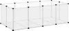 vidaXL Klec pro malá zvířata Transparentní 144x74x46,5 cm Náhled obrázku produktu 1