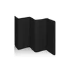 A black foldable baby playpen shown from a diagonal angle on a white background. Anteprima dell’immagine prodotto