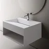 Wandwaschbecken TWG71 - Mineralguss - Weiß matt - mit Produktbild-Vorschau 1