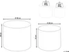 BELIANI Couchtisch 2er Set Hellbraun MDF Rund Japandi Stil Produktbild-Vorschau 3