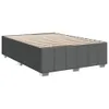 vidaXL Bettgestell ohne Matratze Dunkelgrau 140x200 cm Produktbild-Vorschau 3
