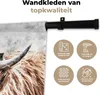 MuchoWow® Wandteppich Wandbehang Schottisches Hochlandrind Produktbild-Vorschau 3