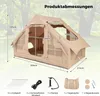 COSTWAY Tenda gonfiabile 4-6 persone, tenda da campeggio Anteprima dell’immagine prodotto 3