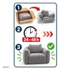 Softsessel Adina mit Hocker Grün Sitzsack Bodensessel 103 x Produktbild-Vorschau 4