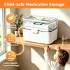 Medicijnbox, medicijnkist met 3 compartimenten, Productafbeelding-voorbeeld 8