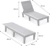 Set 2 lettini prendisole multiposizione, Grigio Anteprima dell’immagine prodotto 5