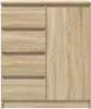 vidaXL Credenza con cassetti in rovere Sonoma 71x35x84 cm Anteprima dell’immagine prodotto 6