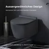 AM.PM Wand-WC spülrandlos Set Schwarz mit Vorwandelement Produktbild-Vorschau 2