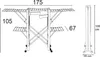 ARREDAMENTI GABBIANO Drying rack on wheels - 175 x 67 cm  Produktbild-Vorschau 7