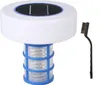 A solar-powered pool cleaner and a small brush are shown against a white background. Náhled obrázku produktu