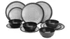 Set di stoviglie da campeggio in melamina [Grigio granito] Anteprima dell’immagine prodotto 2
