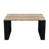 AKKE Table basse en bois rétro avec pieds noirs LxlxH : Voir les images du produit 4