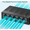 TP-Link LS1005G LiteWave 5-Port Gigabit Desktop Switch Produktbild-Vorschau 5