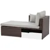 BEAUTYSOFA | SEVILLA Polyrattan Gartenlounge Braun – Produktbild-Vorschau 12