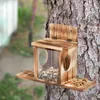 Relaxdays Eichhörnchen Futterhaus, Holz, 2 Eingänge & Produktbild-Vorschau 5