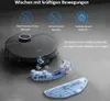 A Midea S8+ robot vacuum cleaner is shown with its detachable mopping attachment, highlighting its cleaning capabilities and antibacterial features. Náhled obrázku produktu