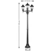 MONZANA® Außenlampe 3 flammig Gartenbeleuchtung 176cm IP44 Produktbild-Vorschau 9