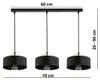 KAR-LIGHTING Pendelleuchte 3-flammig Schwarz/Gold, Metall, Produktbild-Vorschau 2