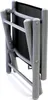 Garten Klapphocker / Fußhocker Aluminium - Textilen Silbergrau/Schwarz Produktbild-Vorschau