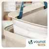 VOUNOT® Wäschekorb 3 Fächer 170L, Wäschesammler mit Deckel  Produktbild-Vorschau 4