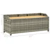 Panca da Giardino con Vano Portaoggetti 120cm Polyrattan Anteprima dell’immagine prodotto 8