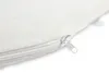 A close-up view of a white mattress cover with a zipper. Produktbild-Vorschau