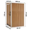 vidaXL Anbauschuppen Braun 118x100x178 cm Verzinkter Stahl Produktbild-Vorschau 8