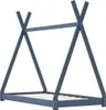 vidaXL Kinder-Bettgestell Grau Massivholz Kiefer 70 x 140 Produktbild-Vorschau 1