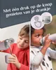 Thermosfles Kind met Beker 350 ml Regenboog Roze – RVS Productafbeelding-voorbeeld 4