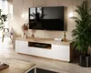 A modern living room with a TV stand and television. Produktbild-Vorschau