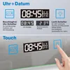 Badspiegel mit Beleuchtung 120x70 cm Uhr, 3X LED Make-up Produktbild-Vorschau 5