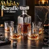 Whisky Karaffe + 4 Whiskey Gläser Whiskykaraffe Produktbild-Vorschau 1