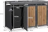 ML-Design 3-košový box na odpadky se stříškou na sázení, Náhled obrázku produktu 7
