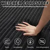 Modulares Cord-Schlafsofa 2-in-1, Corduroy Sofa mit Hocker Produktbild-Vorschau 6