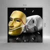 Wanduhr - Quadrat - Glasuhr - Maske Theater Bühne Produktbild-Vorschau 3