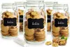 6 bocaux 2 litres avec fermeture à étrier 10 étiquettes Voir les images du produit 1
