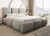 Bubble Polsterbett 120x200 cm Grau – Velluto Samtbezug, Produktbild-Vorschau 1